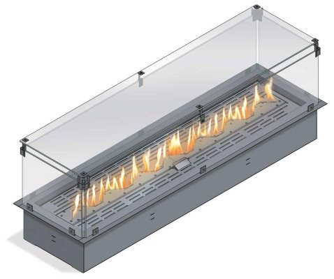 The Flame Gas-Einbaubox DOMINO 130