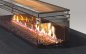 Preview: gas fire table Lounge double glass and mesh