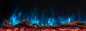Mobile Preview: Electric Fireplace LANDSCAPE PRO™ blue red