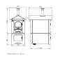 Preview: Clementi Holzofen Pizzaofen Smart 45x100