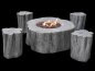 Preview: Gas fire pit Manchester set