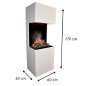 Mobile Preview: Glow Fire Electric Fireplace BEETHOVEN BLACK