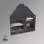 Preview: Holzkohle-Grill-Backofen Fusion 140 von FM Calefaccion