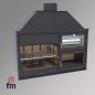 Preview: Holzkohle-Grill-Backofen Fusion 200 von FM Calefaccion