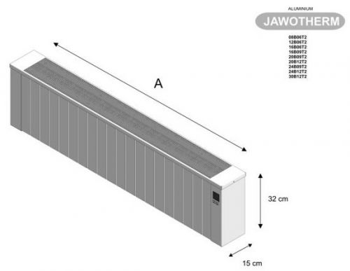 Elektroheizung JAWOTHERM T2-2000 breit