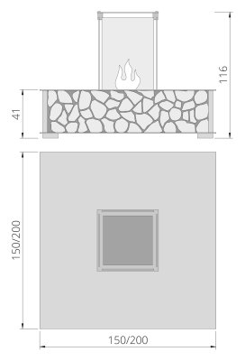 The Flame Bench 150 für Gas