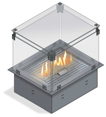 The Flame Gas-build-in-box DOMINO 40