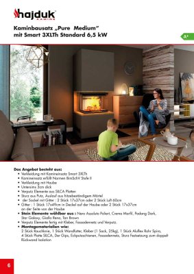 Hajduk Kaminbausatz PURE MEDIUM mit Smart 3 XTh