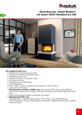 Hajduk Kaminbausatz ROYAL MEDIUM mit Smart 3 XLTh
