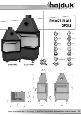 Preview: Hajduk Kamineinsatz Smart 2 L(P)XT