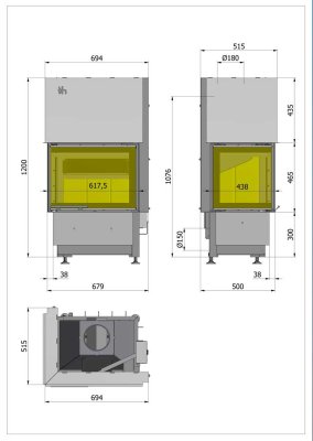 Preview: Hajduk Kamineinsatz Smart 2 L(P)XTh