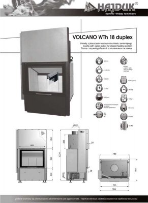 Hajduk Fireplace Volcano WTh-18