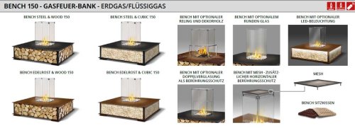Preview: The Flame Bench 150 für Gas