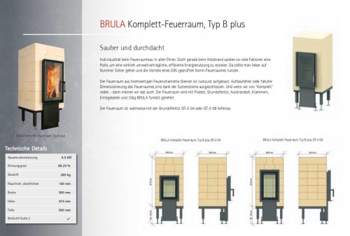 Brula Komplett-Feuerraum Typ B Plus