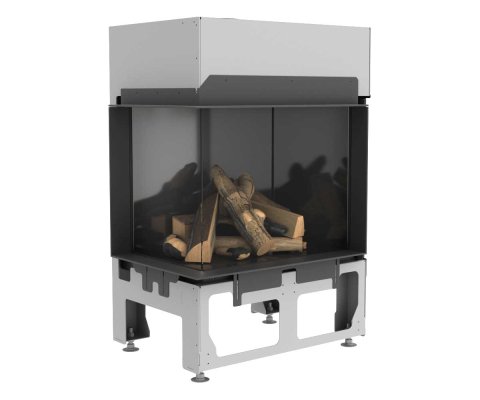 Preview: Gaskamin Camina Schmid Ekko G L 67 Glas schwarz
