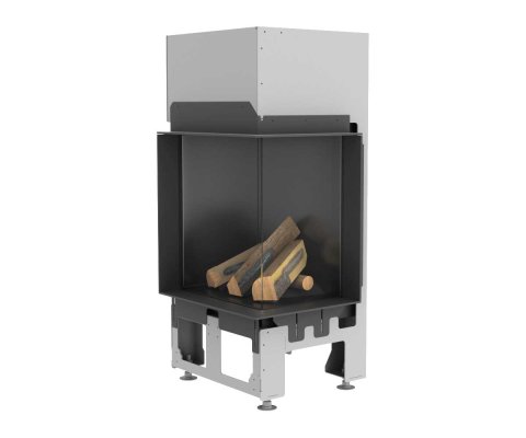 Preview: Gaskamin Camina Schmid Ekko G R 45 Glas schwarz