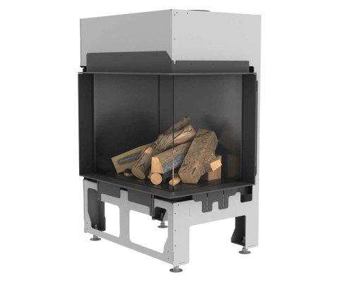 Preview: Gaskamin Camina Schmid Ekko G L 67 Glas schwarz