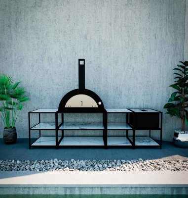 Clementi wood oven Meneghino complete