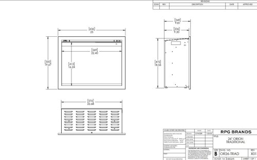 Electric Fireplace Orion Traditional 26" from Modern Flames