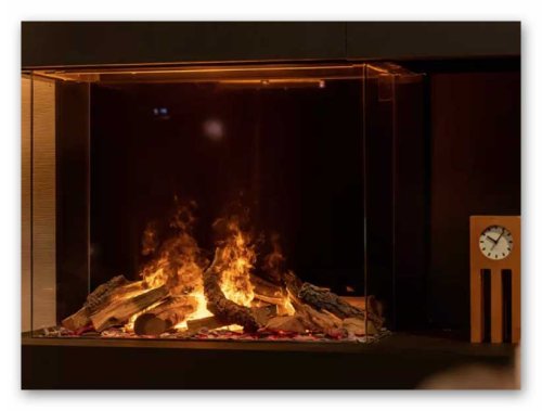Electric Fireplace Faber e-MatriX Mood top light
