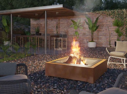 Preview: Feuerstelle Outfire Corten 1000 Square von Infire