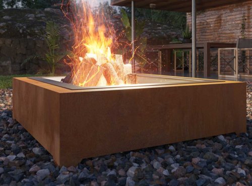 Preview: Feuerstelle Outfire Corten 1000 Square von Infire