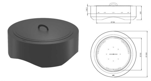 Feuerstelle Outfire 1000 Round von Infire