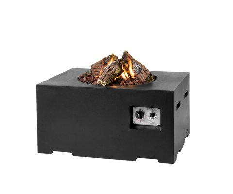 Gas fire table Cocoon Rectangular Small