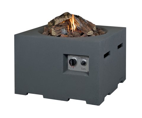 Gas fire table Cocoon Square Small