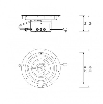 Preview: Glammfire Gasbrenner Round