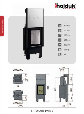 Preview: Kamineinsatz Hajduk Smart 1 VTh-S