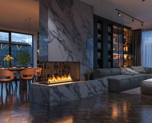 Preview: Bioethanol-Einbaukamin Etronic U 1200 von Infire