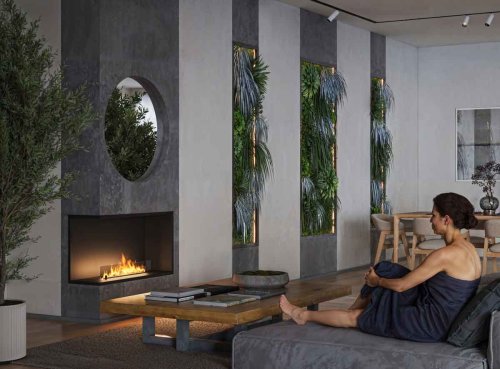 Preview: Bioethanol-Einbaukamin Etronic Basic L1000 von Infire