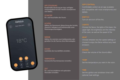 Preview: Elektrokamin Italkero 2600 Landscape