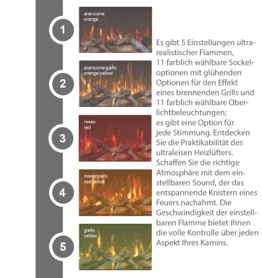 Preview: Elektrokamin Italkero 2600 Landscape