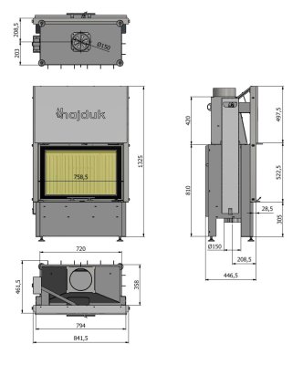Preview: Kamineinsatz Hajduk Volcano ATh