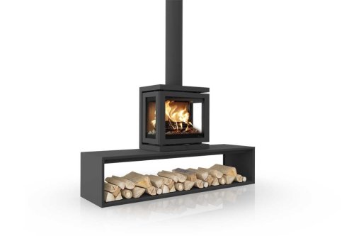 Kaminofen Vidar Triple Small Straight Plateau von Dik Geurts
