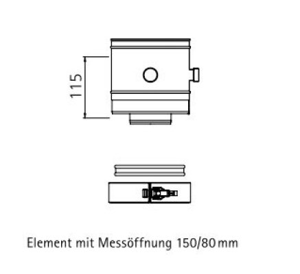Flue Tube concentric Element for measuring