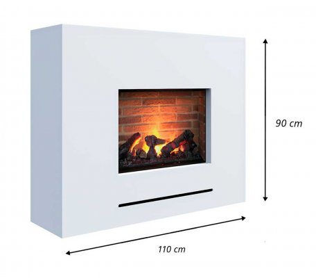 Electric fireplace Lessing