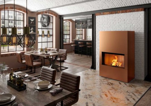 Spartherm Kaminanlage Poseidon rostbraun