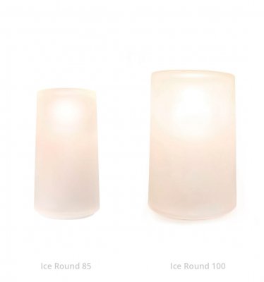 NEOZ cordless table lamp Ice Round 85 + 100