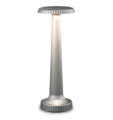 NEOZ Poppy Kabellose Tischlampe Silber