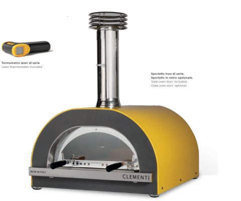 Clementi wood pizza oven Gold