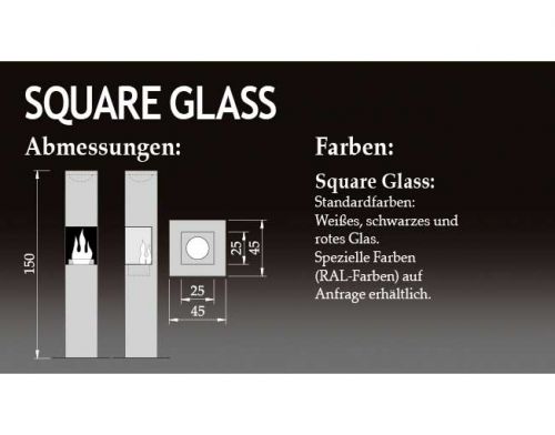 The Flame Square Glass