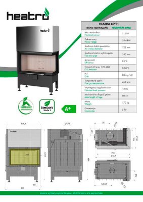 Preview: Kamineinsatz Hajduk Heatro 69PH