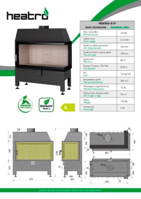 Preview: Kamineinsatz Hajduk Heatro 81P