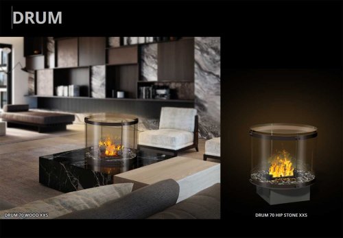 The Flame effect fire Drum