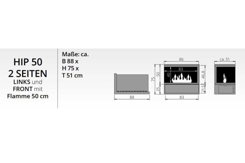 Elektrofeuer The Flame HIP 50 2 Seiten