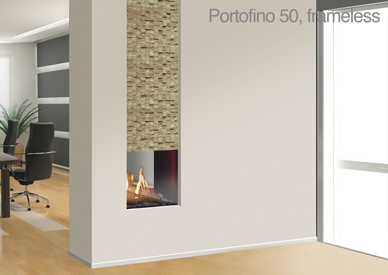 Italkero Gas Fireplace Portofino 50 Tunnel, Portofino Hardwood Flooring