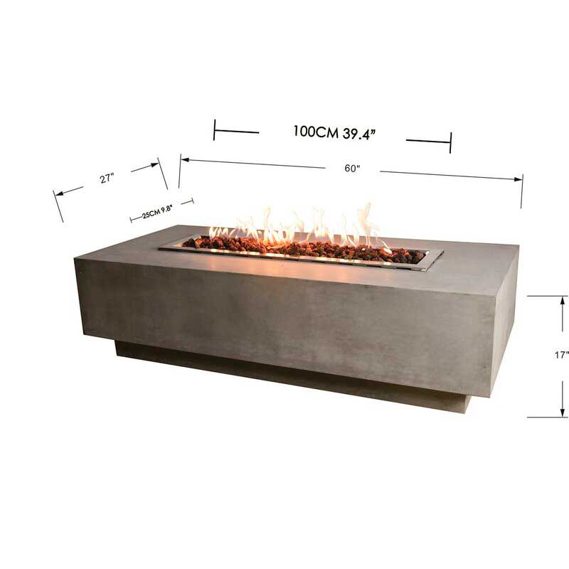 Granville Gas Fire Pit From Elementi, Are Propane Fire Pits Legal In Ontario County